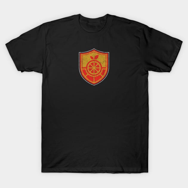 Naranja Academy Crest T-Shirt by huckblade